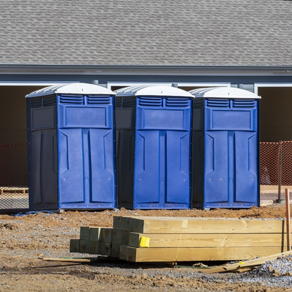 how often are the porta potties cleaned and serviced during a rental period in Prairie Village KS